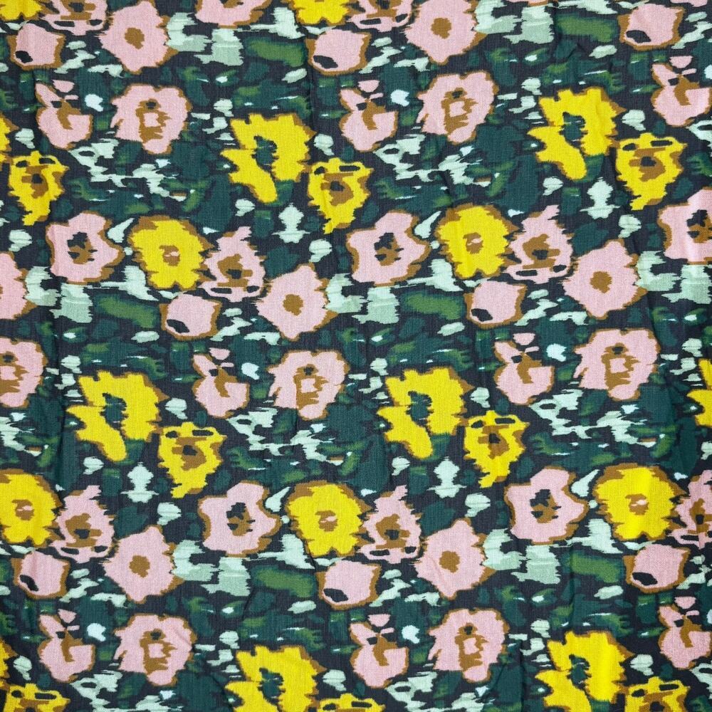 Boden Boho Floral Lightweight Babydoll Puff Sleeve Tiered Midi Dress Sz 6R - Picture 4 of 6